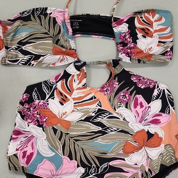 Roxy PT Beach ClassicsFashion One Piece-Anthracite Moody Tropical - Picture 5 of 6